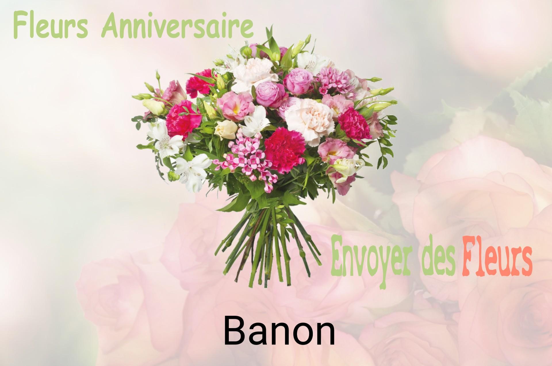 Bouquet de fleurs d’anniversaire livré à Banon