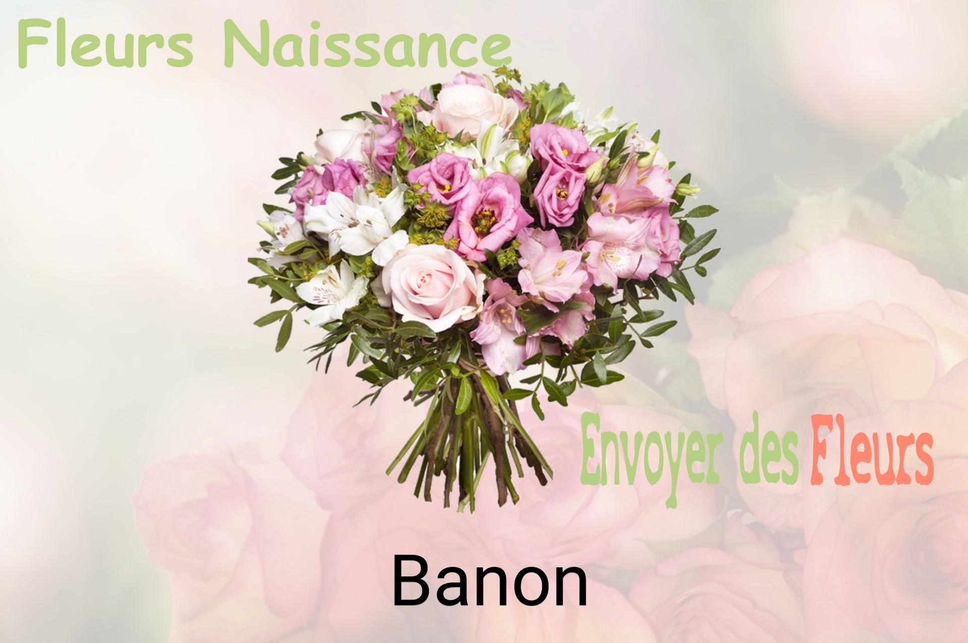 Bouquet de fleurs de naissance livré à Banon